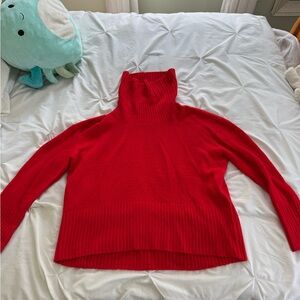 Rachel Zoe Vibrant Red Turtleneck Sweater